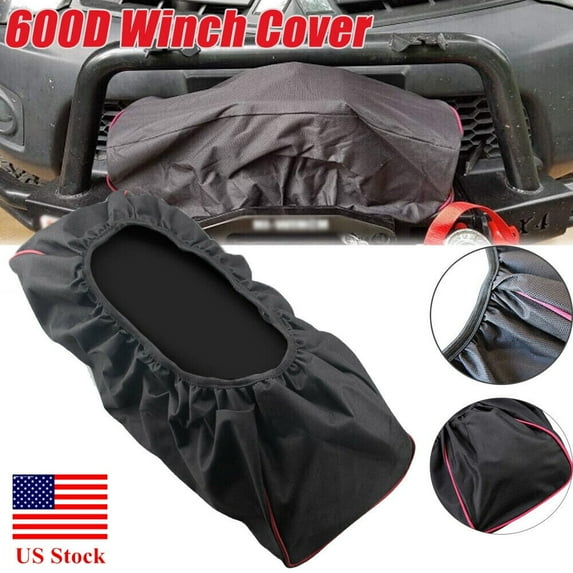 Heavy Duty Waterproof Dust Proof Protection Accessories UV-Resistant Universal Protective 600D Breathable Oxford Fabric Cover Ideal for Electric Winches 8500-17500 lbs Indoor Outdoor