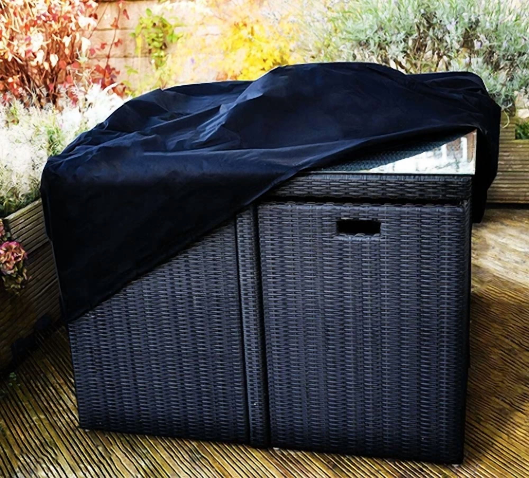 Heavy Duty Waterproof Garden Patio Furniture Cover For Rattan Table Cube Outdoor