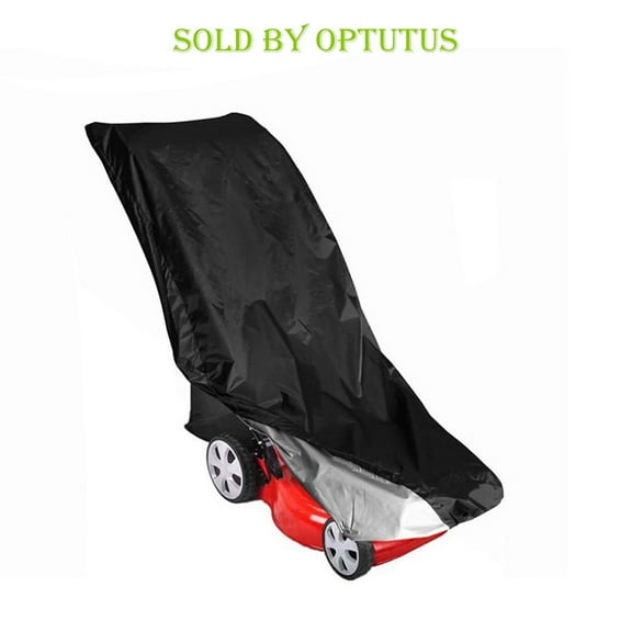OPTUTUS Heavy-Duty Waterproof Lawn Mower Cover - Uv Protection, Fit With Drawstring & Storage Bag - Keeps Your Mower New!