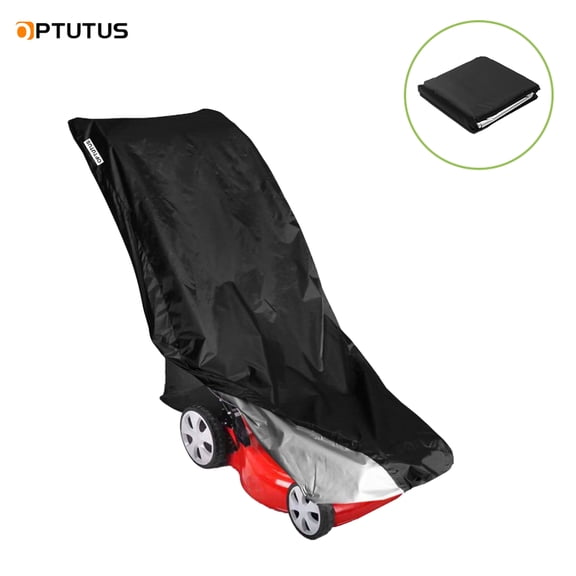 OPTUTUS Heavy-Duty Waterproof Lawn Mower Cover - Uv Protection, Fit With Drawstring & Storage Bag - Keeps Your Mower New!