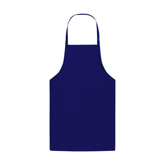 Heavy-Duty Waterproof PVC Chef Apron for Cooking, Baking, Grilling & Work, Adjustable Kitchen Apron with Double Pockets, Durable Nylon Workwear for Men & Women Blue,2pc
