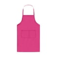 thumbnail image 1 of Heavy-Duty Waterproof PVC Chef Apron for Cooking, Baking, Grilling & Work, Adjustable Kitchen Apron with Double Pockets, Durable Nylon Workwear for Men & Women Hot Pink,2pc, 1 of 3