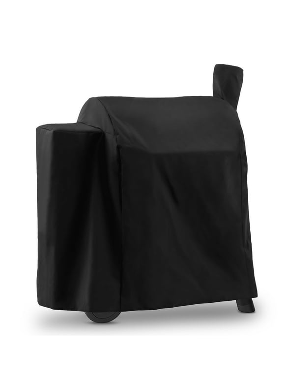 Heavy Duty Waterproof Pellet Grill Cover for Traeger Pro 22 Series Pellet Grill, Traeger 575, Z Grill 550B and more, Black