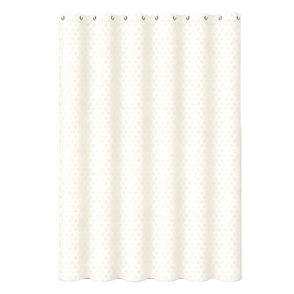 Heavy-Duty Waterproof Polyester Shower Curtain with Waffle Pattern, Double-Sided Texture, Rust-Proof Grommets, and Reinforced Edges for Bathroom Privacy & Comfort