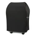 thumbnail image 1 of Heavy Duty Waterproof Small Grill Cover, 32 inch 2 Burner Gas Grill Cover, fits Grills up to 30'' Wide with Both Side Tables Folded Down, Black, 1 of 8