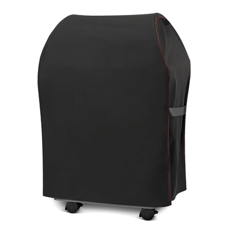Heavy Duty Waterproof Small Grill Cover, 32 inch 2 Burner Gas Grill Cover, fits Grills up to 30'' Wide with Both Side Tables Folded Down, Black