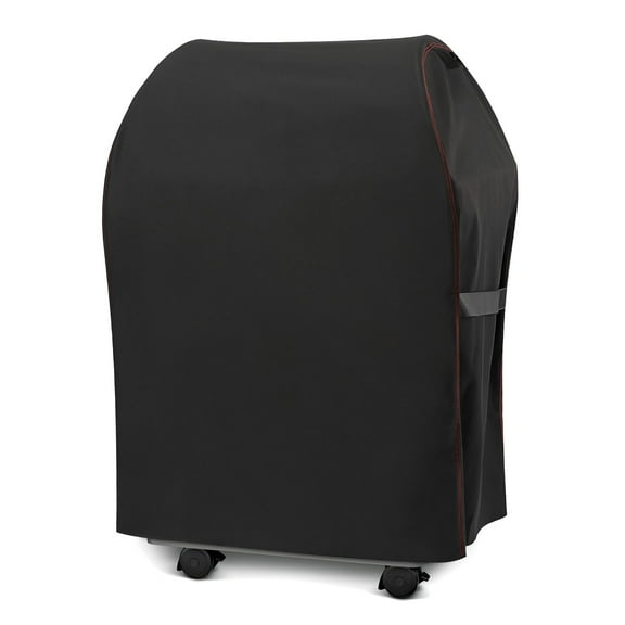 Heavy Duty Waterproof Small Grill Cover, 32 inch 2 Burner Gas Grill Cover, fits Grills up to 30'' Wide with Both Side Tables Folded Down, Black