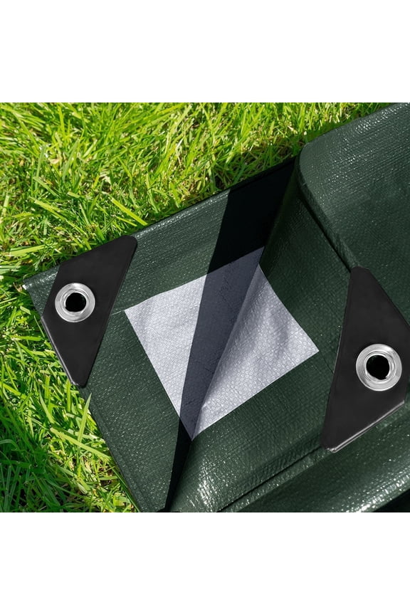 Heavy Duty Waterproof Tarp Tarpaulin 6.6' x 10' Canopy Tent Poly Tarp Cover 5 Sizes Thick UV Resistant Rip and Tear Proof