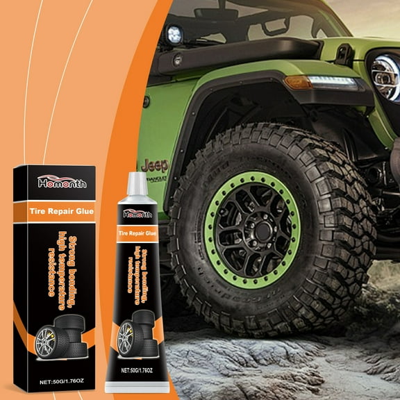 Heavy Duty Waterproof Tire Repair Adhesive | High Temperature Resistant Rubber Patch Kit | Fast-Drying Universal Sealant for Auto & Motorcycle Tires | Professional Grade Weather-Resistant Formula |