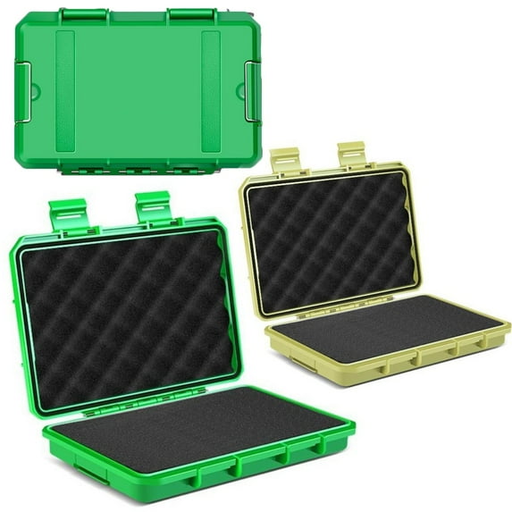 Heavy Duty Waterproof Toolbox Airtight Tool Box Hardware Storage Box Organizers Green Fangkenuo