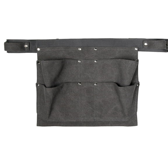 Heavy Duty Waxed Canvas Multi Pocket Tool Apron Rivets Apron Tool Belt Bas