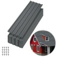 thumbnail image 1 of Heavy Duty & Weather Resistant Corrugated Metal Roofing Panels – 20 Pack Galvanized Steel Roof Sheets, Gray, 5ft (60.63 x 16.77 Inch Each), 1 of 8