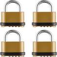 thumbnail image 1 of Heavy Duty Weatherproof Combination Lock, 4-Pack Outdoor Combo Lock,Resettable Combination Padlock for Gate,Shed,Storage Unit, 1 of 4