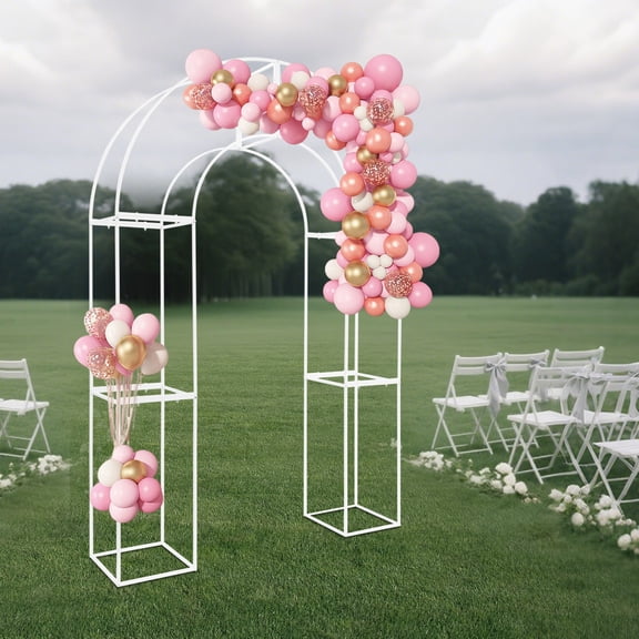 Heavy-Duty Wedding Arch for Balloon/Flower Arch & Photo Studio Backdrop Decoration Photography Background