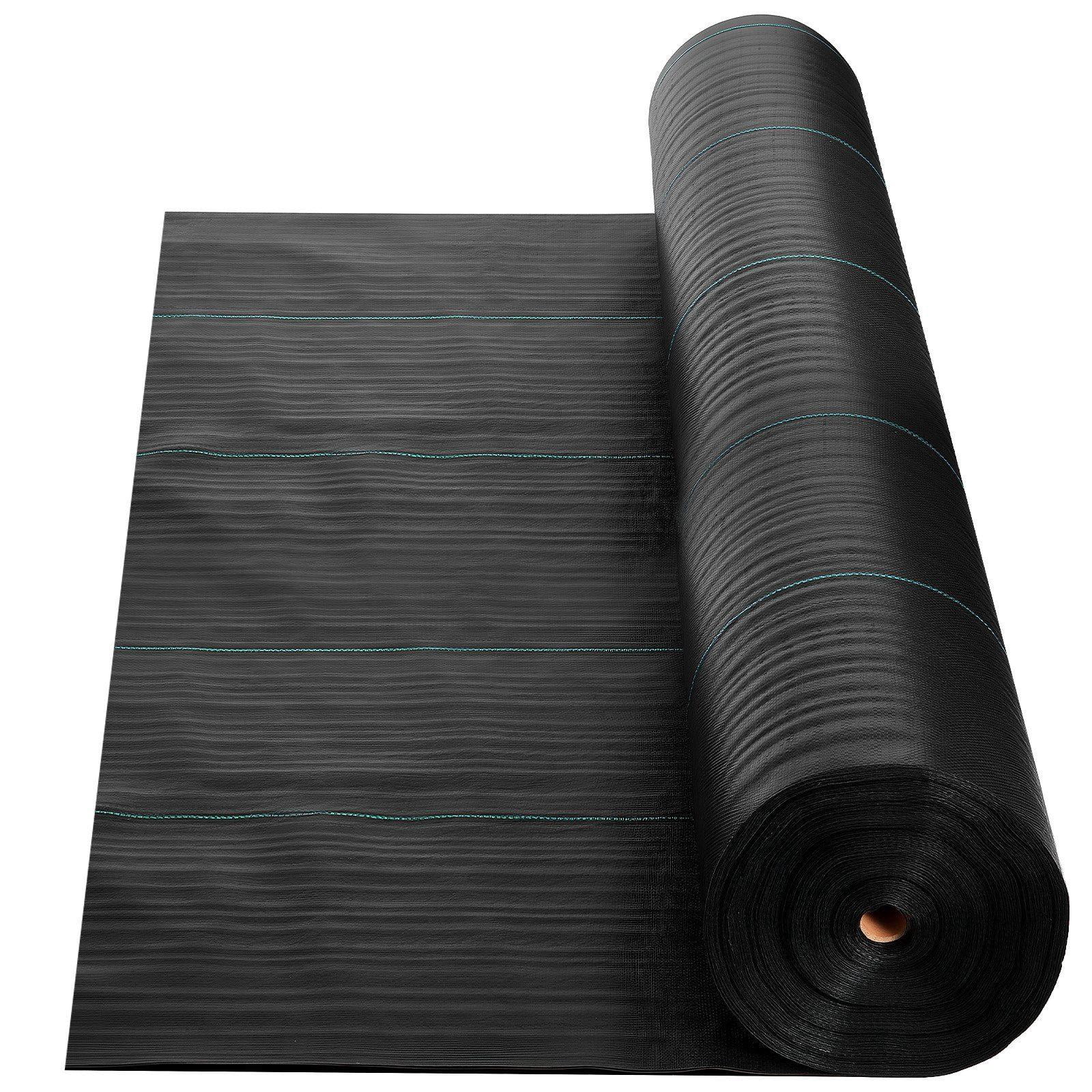 Heavy Duty Weed Barrier Fabric 13x115FT 3.5oz Woven Landscape Fabric for Garden Weed Control Black Geotextile Ground Cover Mat
