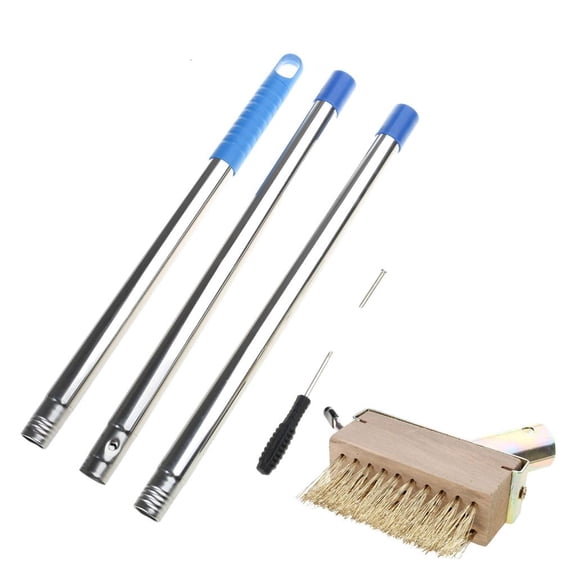 Heavy Duty Weeds Scrubbers with Stainless Steel Bristles, Customizable Height Crack Weeder for Gardeners and Farmers