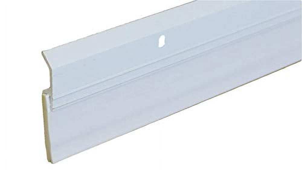 Heavy Duty Weight Aluminum with Long Vinyl Door Sweep (3 FT, White ...