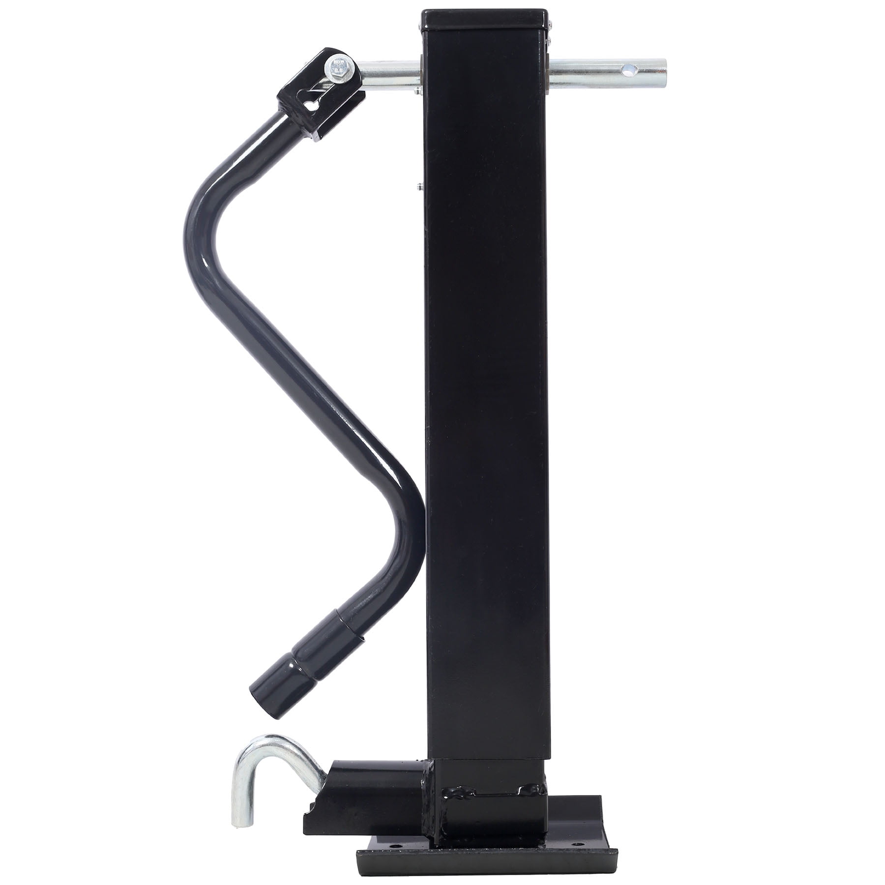 Heavy-Duty Weld On Trailer Jack 12,000 lbs. Capacity Sidewind Crank, 26 Inch Travel For Heavy-Duty Trailers Easily Hitch & Unhitch