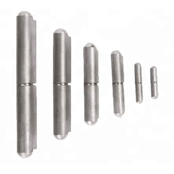 Heavy Duty Weld-on Bullet Hinge in Weldable Steel, Stainless Steel, Aluminum, and Brass Without or with Grease Zerk in Multiple Sizes (Aluminum, 2.75")