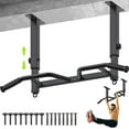 thumbnail image 1 of Heavy Duty Welded Pull Up Bar, Versatile Doorway Wall Mount, Joist Mounted, and Ceiling Mounted Chin Up Bars, Thick Metal Sturdy Construction for Full Body Workouts Support 500 lbs, 1 of 15