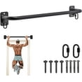 thumbnail image 1 of Welded Pull Up Bar, Versatile Doorway Wall Mount, Joist Mounted, and Ceiling Mounted Chin Up Bars, Thick  Sturdy Construction for Full  Workouts Support 500 lbs, 1 of 6