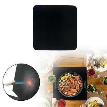 Heavy Duty Welding Blanket Fireproof,11*11in Welding Blanket Fireproof Tarp Heat Resistant Material Up To 1800°F Flame Retardant Fabric Carbon Felt for Grill Stove Pit Soldering Welders Plumbers