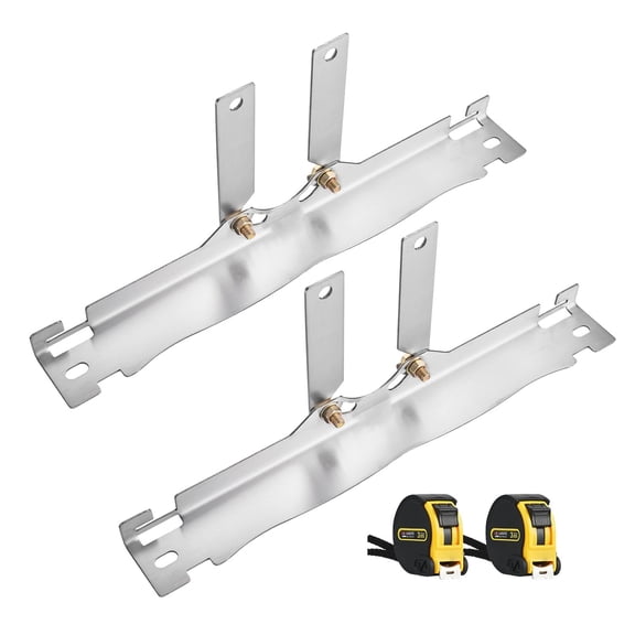 Heavy-Duty Wheel Alignment Kit: 2 Stainless Steel Toe Plates&Dual Measuring Tapes for Cars, Trucks, SUVs - Precision DIY Vehicle Alignment Tools