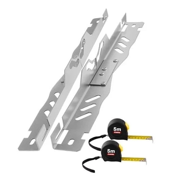 Heavy Duty Wheel Alignment Tool Kit, Toe Alignment Tool Silver, Thickened Plate