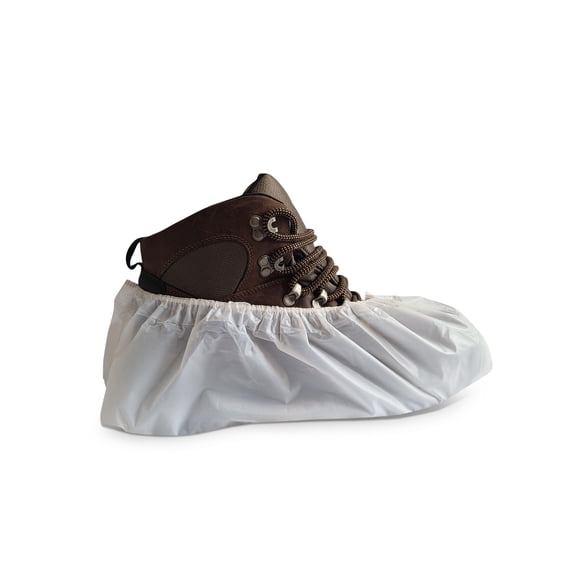 Heavy Duty White CPE Shoe Cover, Case 300