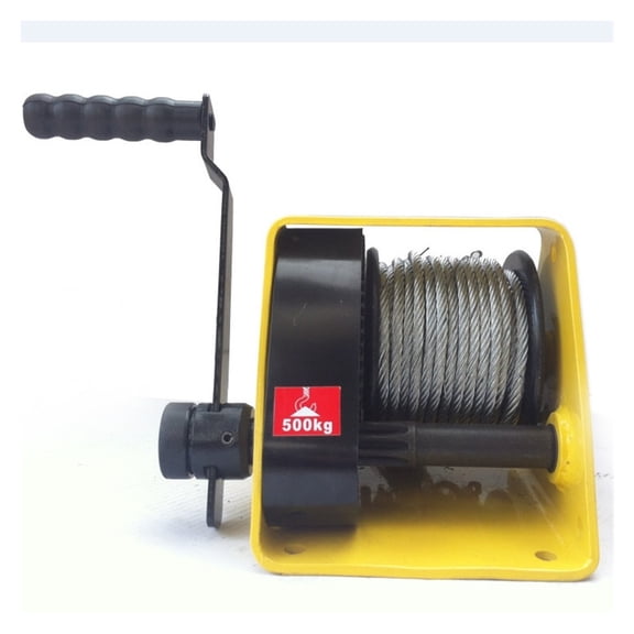 Heavy-Duty Winch With Brake Heavy-Duty Manual Winch Hand-Cranking Traction Machine For Cars, Home Improvement