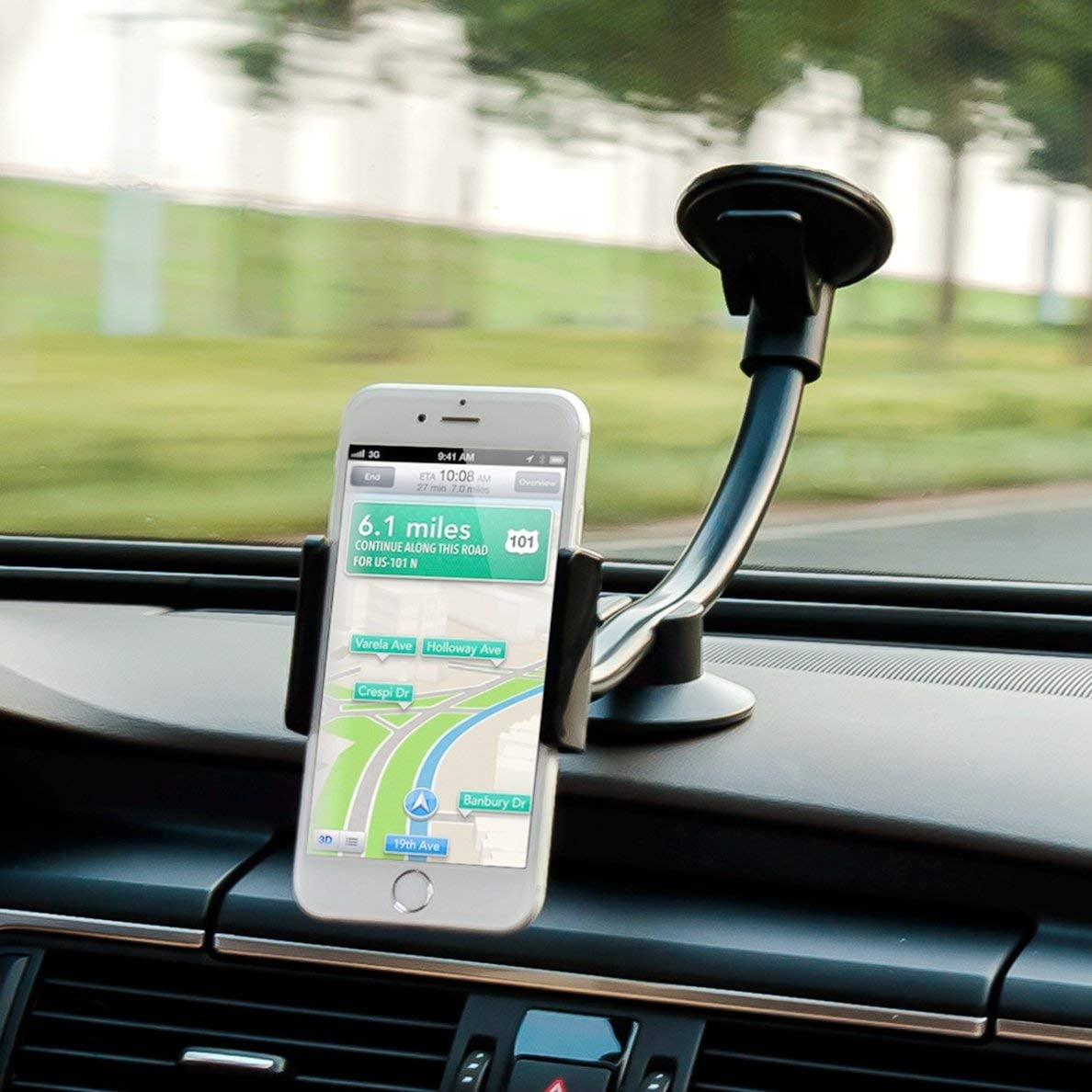 Heavy Duty Windshield and Dashboard Suction Cup Cell Phone Holder/Cell