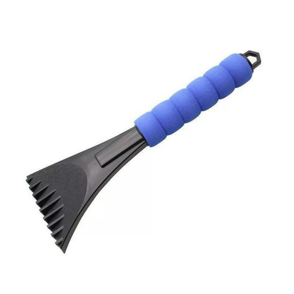 Heavy-Duty Winter Car Ice Scraper & Snow Brush with Ergonomic Handle for Windshield Snow Removal - All-Season Car Accessory Blue