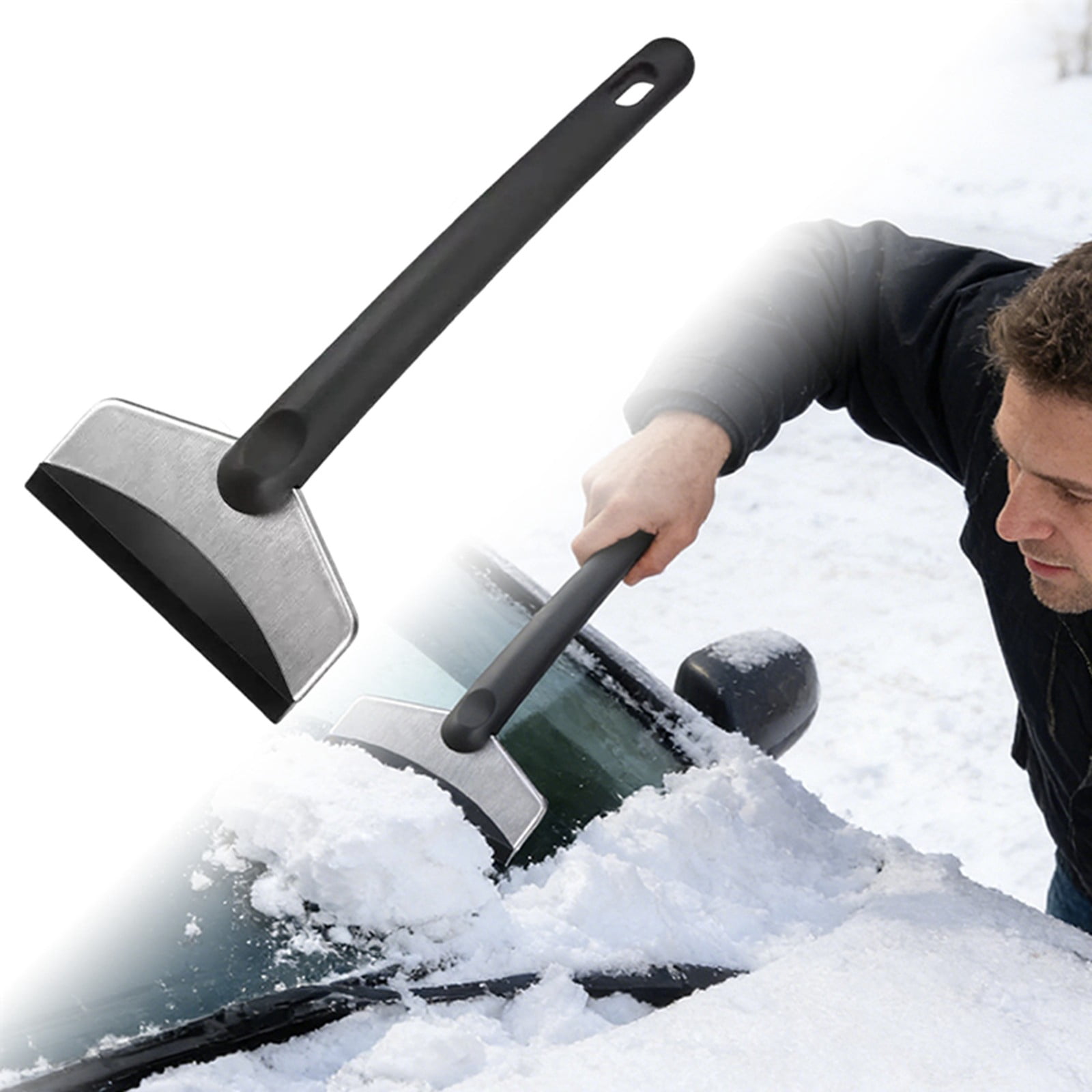 Heavy Duty Winter Ice Scraper and Removal Shovel Tool for Car Exterior ...