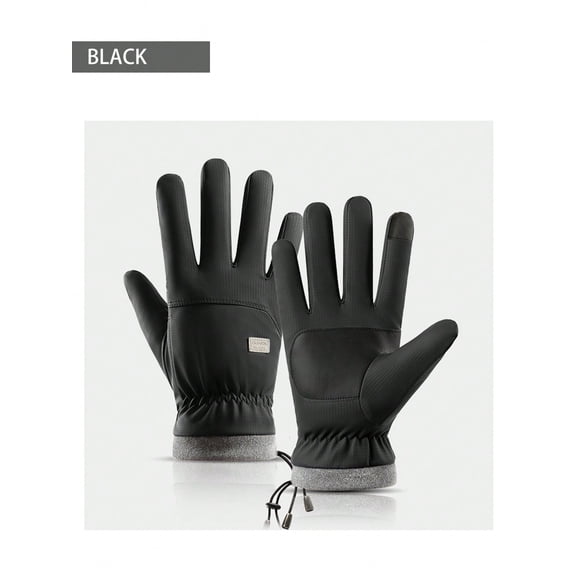 Heavy Duty Winter Riding Gloves, Thick Fleece Lined & Touchscreen for Men in Cold Weather