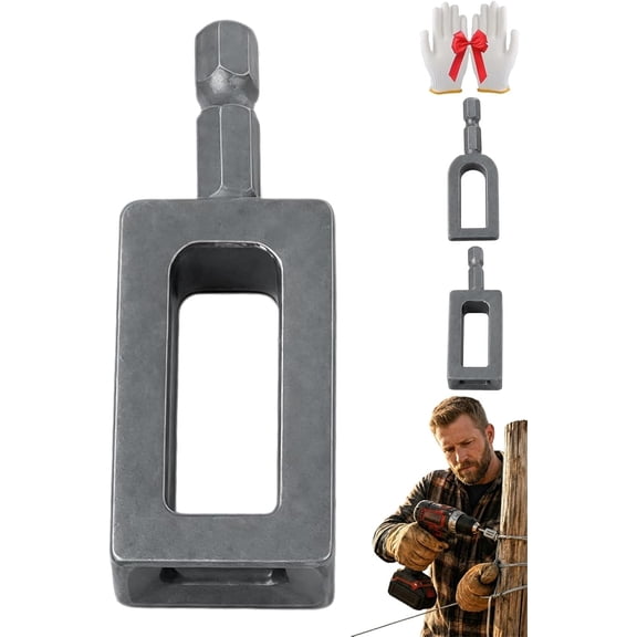 Heavy Duty Wire Twister for Drill, Professional Wire Twisting Tool Bit with Universal Hex Shank, Electric Drill Wire Twisting Tool for Fence, Wire Nut Twister and Multifunctional Winding Tool