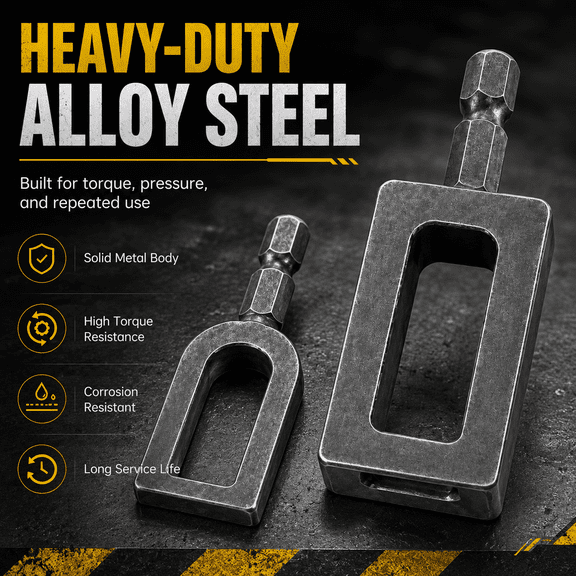 Heavy Duty Wire Twister Tool for Drill, Anti-rust Alloy Steel Wire Twisting Knotter, High Torque Electric Drill Attachment for Construction Site Fencing Projects