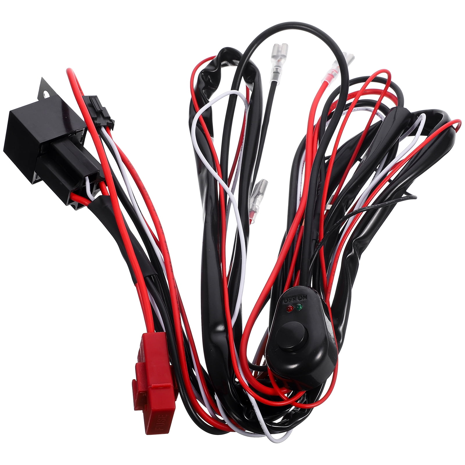 Heavy Duty Wiring Harness Kit for Car LED Light Bar Fuse Relay On/Off