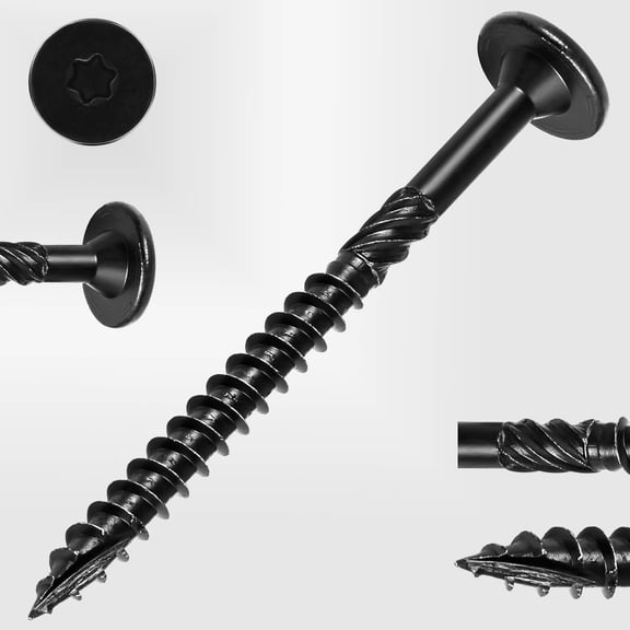 Heavy-Duty Wood Screws, Star Drive Deck Screws, Rust Resistant Timber Screws for Timber/Log/Landscaping Wood