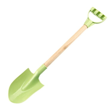 Kangkanggg  Heavy Duty Wooden Kids Sand Beach Shovel With Plastic & Handle Colors May Vary (Assorted Shovel With Handle)