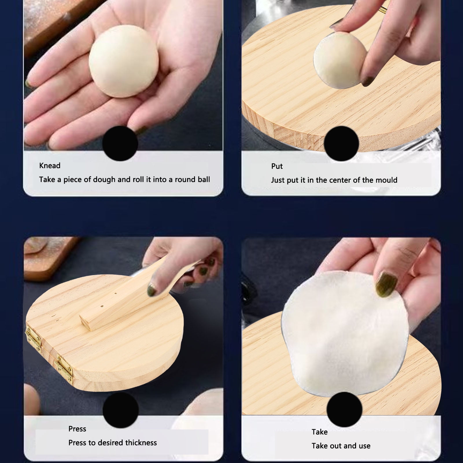 Heavy,Duty Wooden Tortilla Maker, Saves Time Effort For Homemade ...