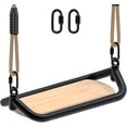 thumbnail image 1 of Heavy Duty Wooden Tree Swing for Kids & Adults, 500lbs Capacity, Adjustable Rope, 17"x 7.2" Seat for Indoor & Outdoor Use, 1 of 14