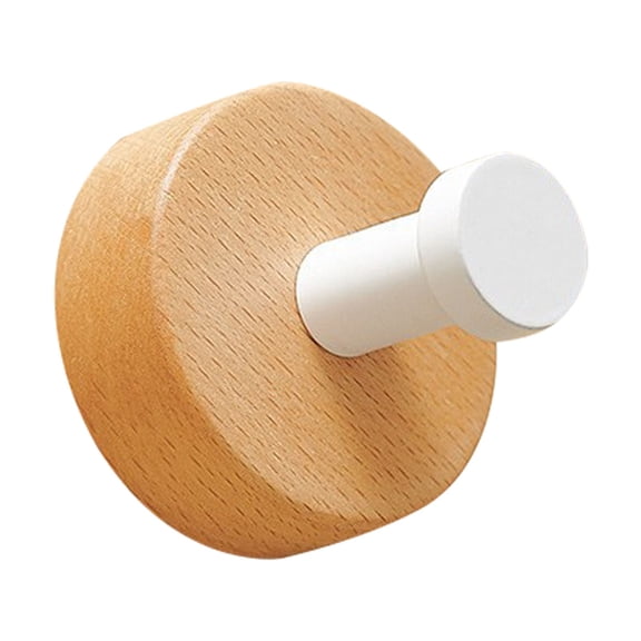 Heavy Duty Wooden Wall Hook Coat Towel Hanger Organizer For Bathroom Bedroom Entryway Hallway