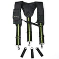 thumbnail image 1 of Heavy Duty Work Suspenders Tool Belt Suspenders with 3 Trigger Hook Support Detachable Phone Holder, 1 of 8