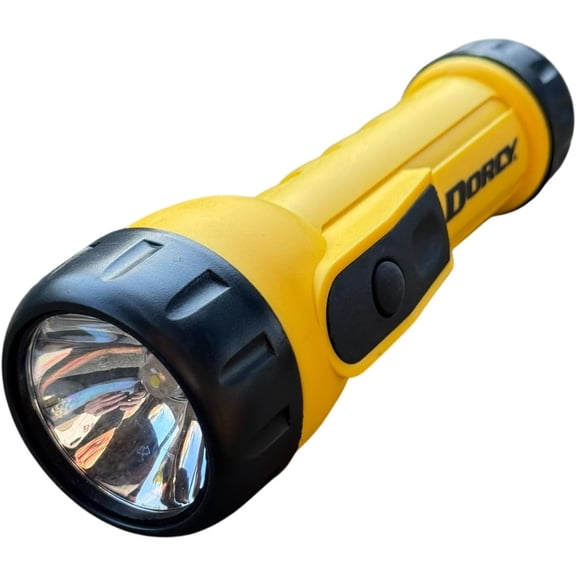 Heavy Duty Worklight Flashlight with Batteries, 41-2350 , Yellow
