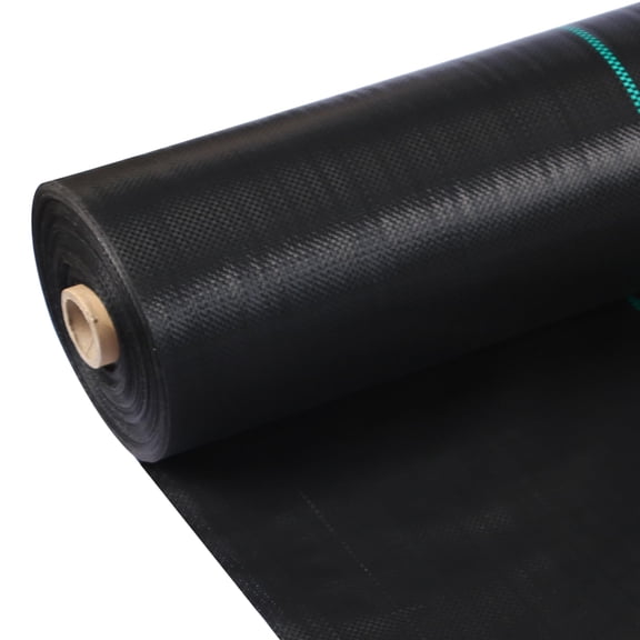 Heavy Duty Woven Polypropylene Landscape Fabric, 3.2oz Weed Barrier Mat, Breathable Garden Ground Cover for Weed Control.