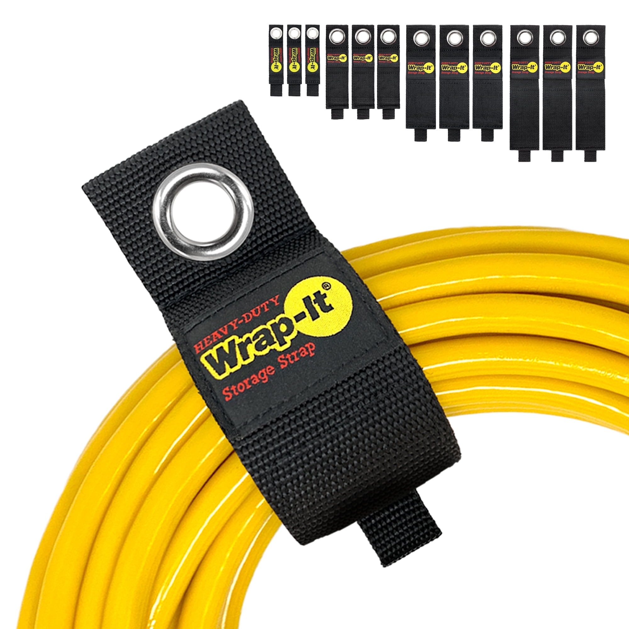 Wrap-It Storage Heavy-Duty Strap - 13 in. (6 Pack) - Extension Cord  Organizer Strap 
