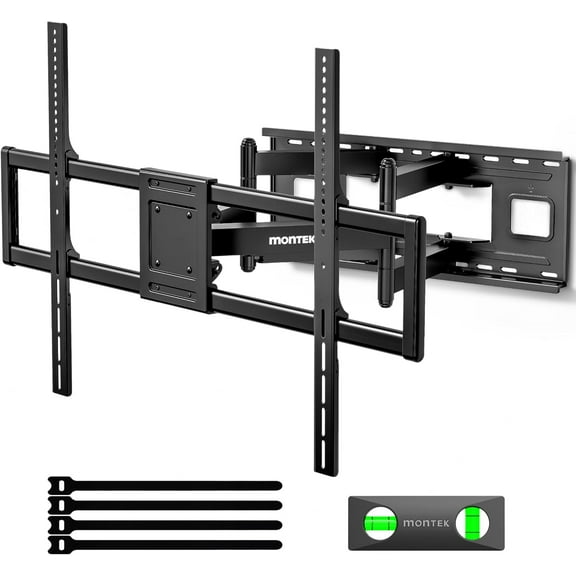 Heavy Duty XXL Full Motion TV Wall Mount for 60-120 inch Extra Large TVs, Holds 265 lbs, Max VESA 900x600, 27.7" Extension, Swivel & Tilt, Preassembled, Fits 12–24" Studs, LED/LCD/OLED 4K/8K