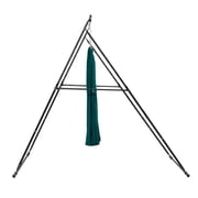 Heavy Duty Yoga Frame 440.9 lbs Capacity Triangular Pull Up Bar Aerial Silk Suspension Frame with EVA Foam Mat 6.6 Yard Hammock 4 Horizontal 6 Vertical Adjustments