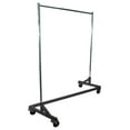 thumbnail image 1 of Heavy Duty Z Rack 400lb Capacity - 63" Garment Rack with Adjustable Height - Rolling Clothing Rack for Retail, Boutique & Home - Black Finish, 1 of 2