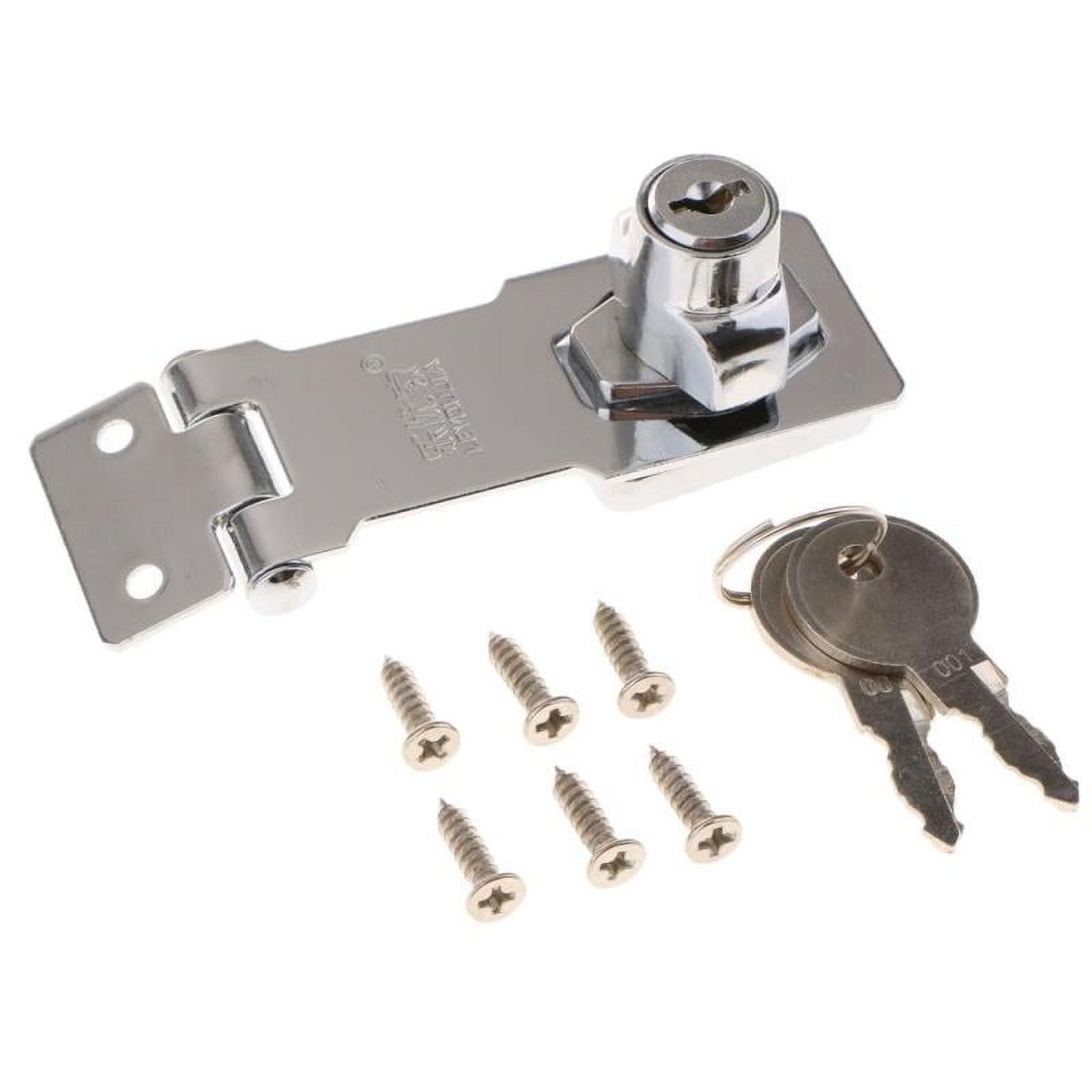 Heavy Duty Zinc Alloy Door Lock Buckle Latch Drawer Door Lock with 2